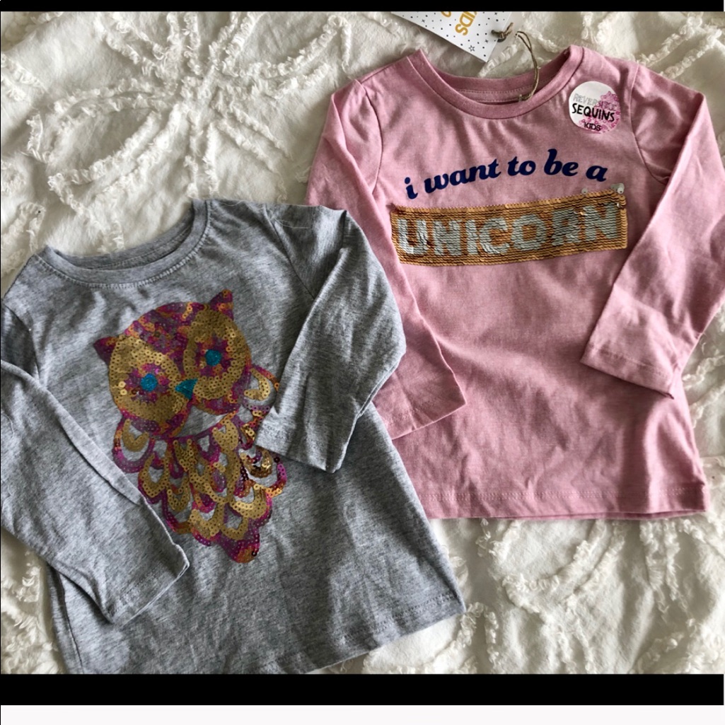 Sequined L/S Tees